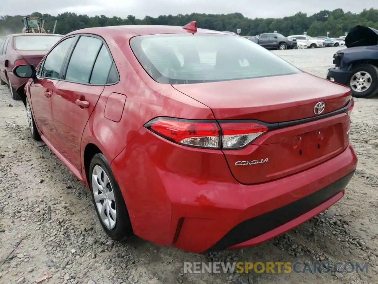 3 Photograph of a damaged car 5YFEPRAE7LP138743 TOYOTA COROLLA 2020