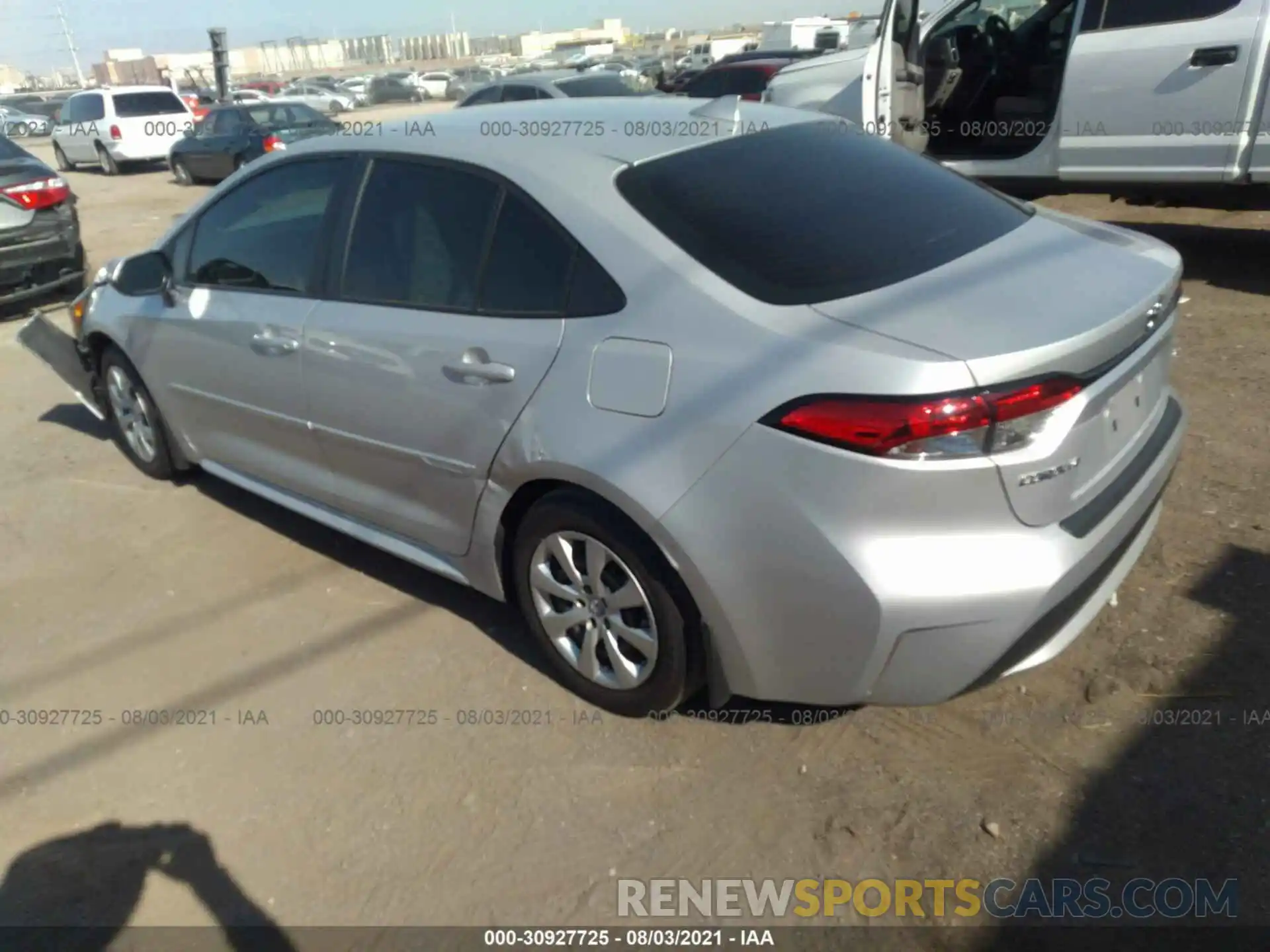 3 Photograph of a damaged car 5YFEPRAE7LP139696 TOYOTA COROLLA 2020