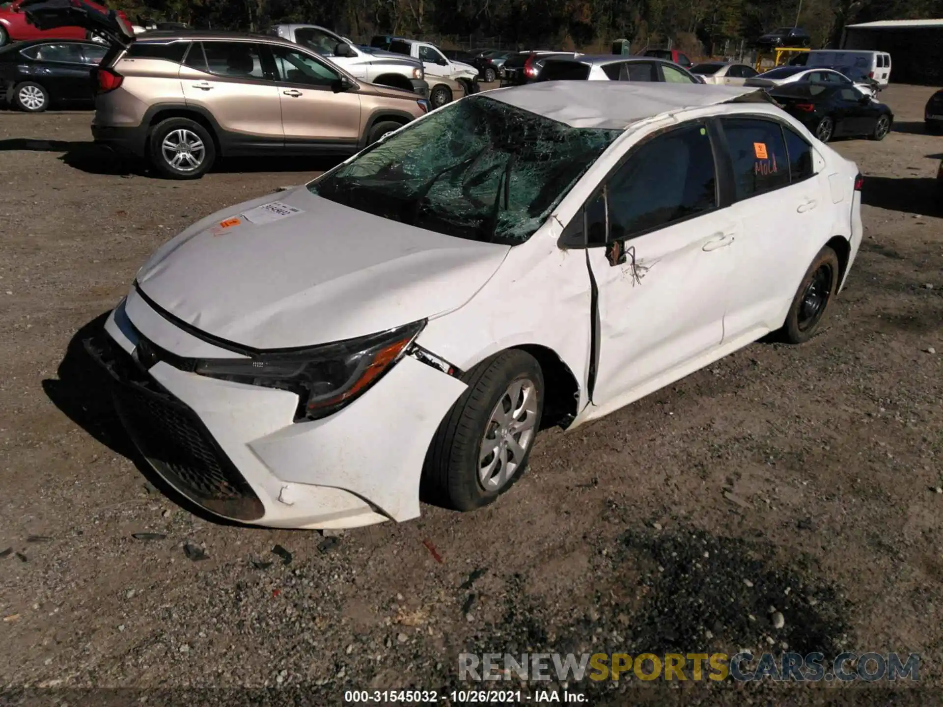 2 Photograph of a damaged car 5YFEPRAE7LP139911 TOYOTA COROLLA 2020