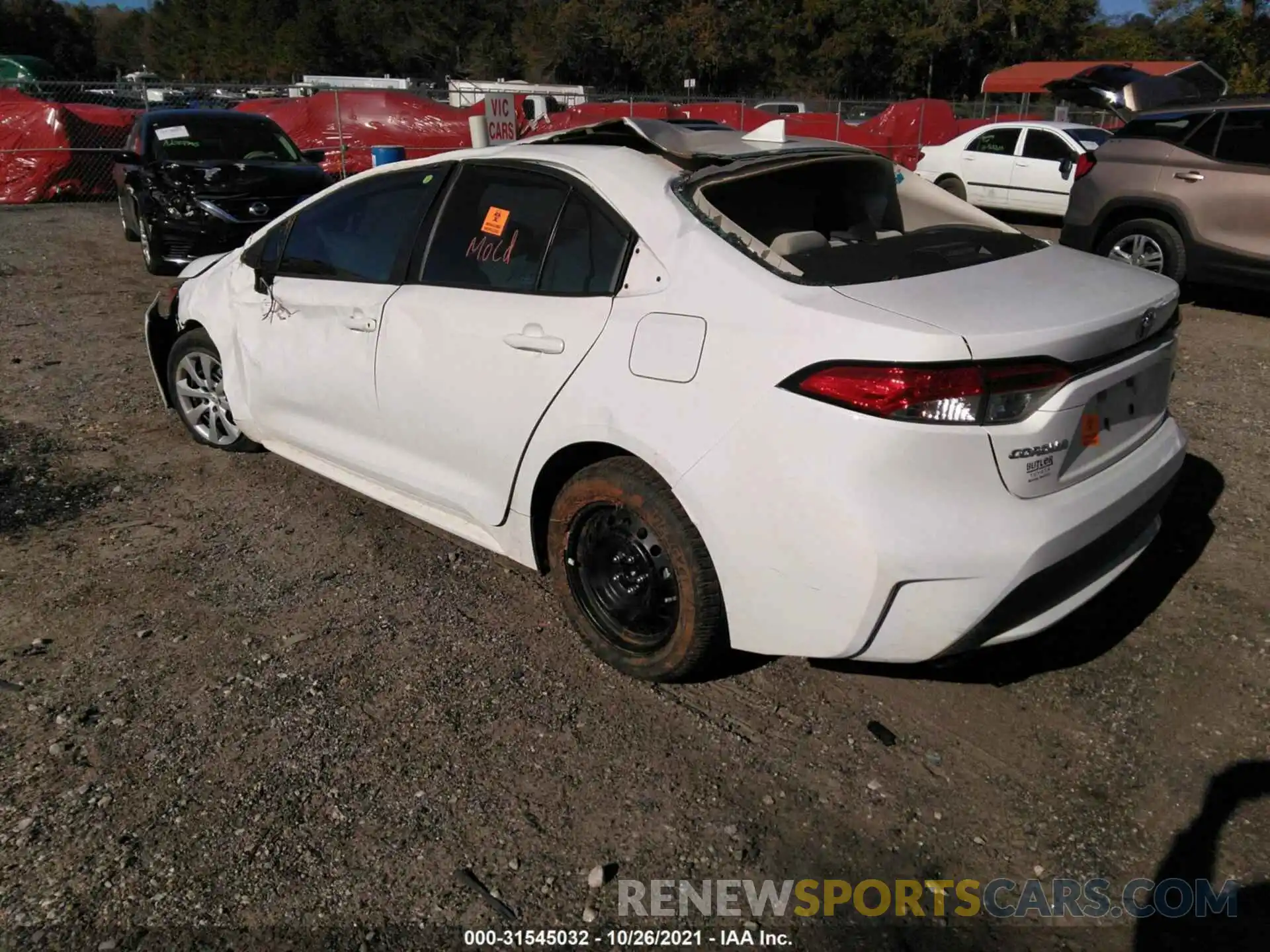 3 Photograph of a damaged car 5YFEPRAE7LP139911 TOYOTA COROLLA 2020