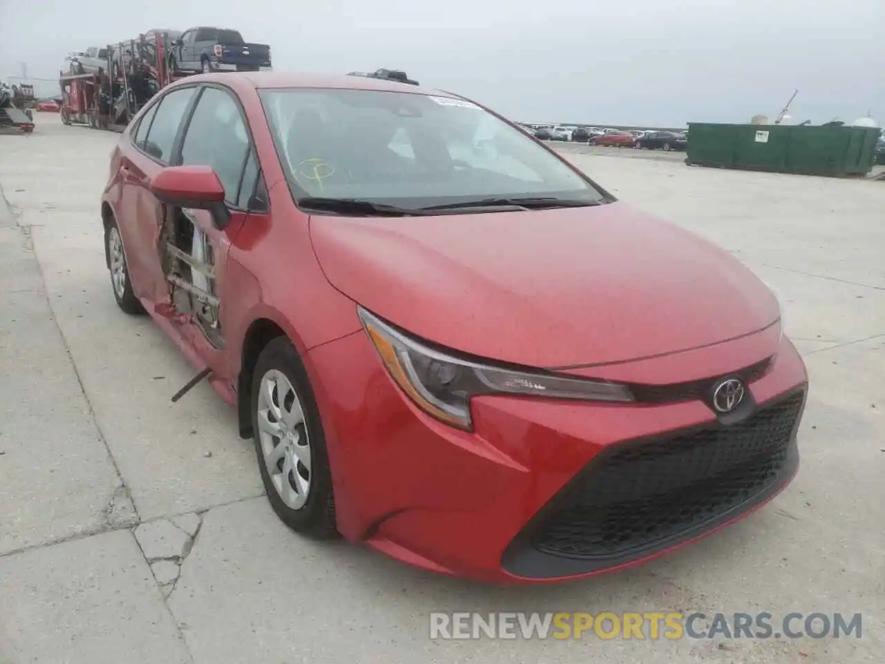 1 Photograph of a damaged car 5YFEPRAE7LP140234 TOYOTA COROLLA 2020