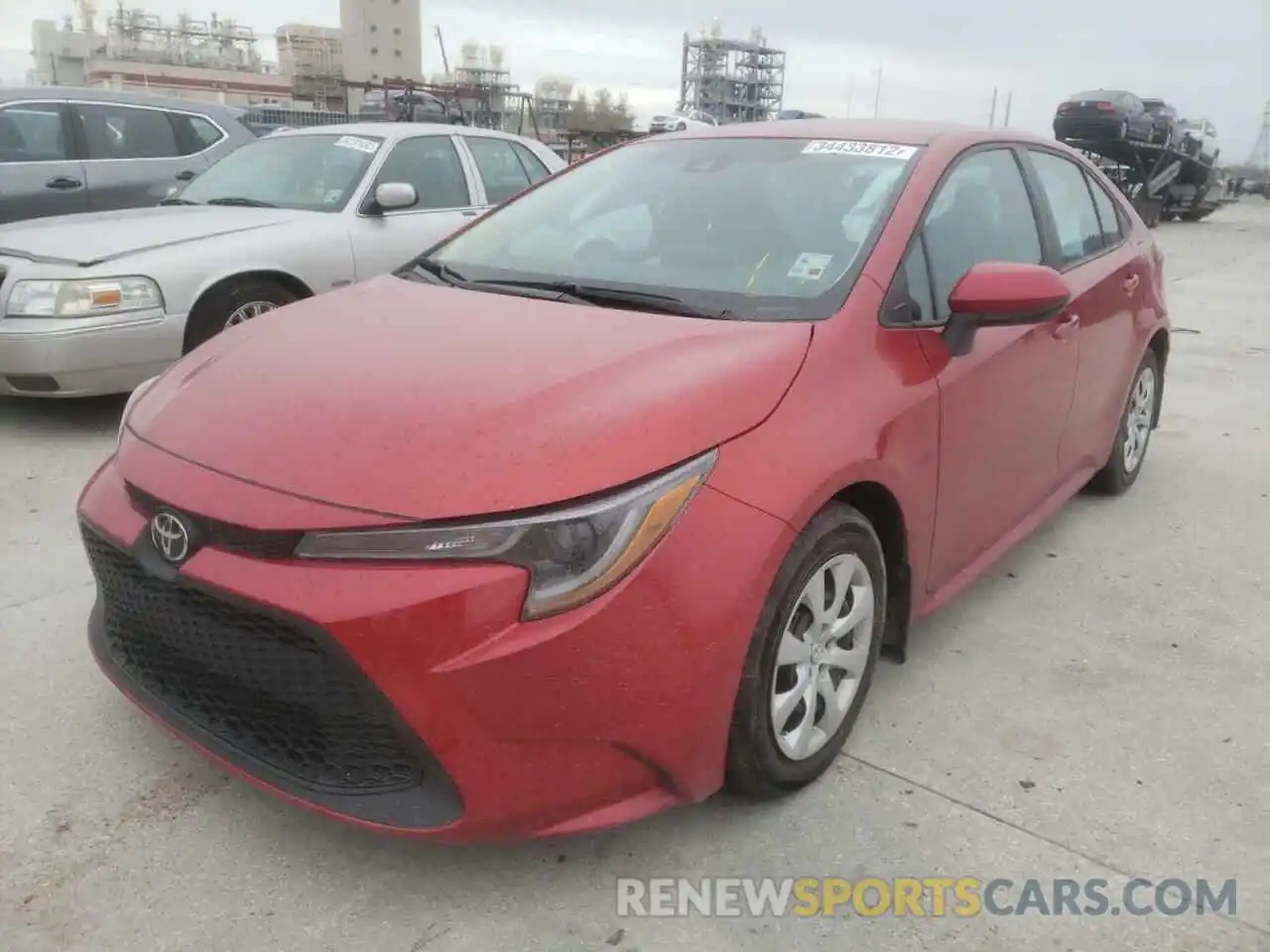 2 Photograph of a damaged car 5YFEPRAE7LP140234 TOYOTA COROLLA 2020