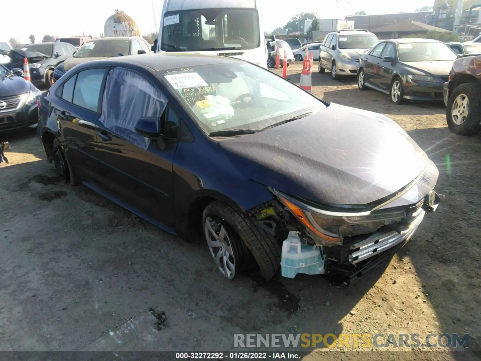 1 Photograph of a damaged car 5YFEPRAE7LP140461 TOYOTA COROLLA 2020