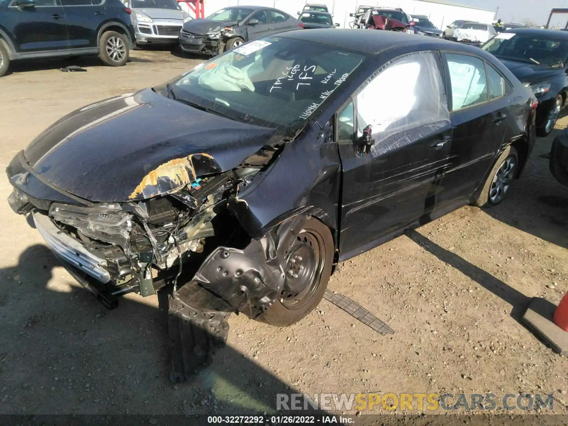 2 Photograph of a damaged car 5YFEPRAE7LP140461 TOYOTA COROLLA 2020