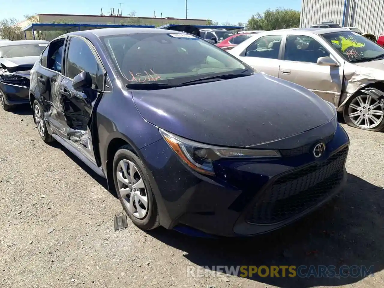 1 Photograph of a damaged car 5YFEPRAE7LP140508 TOYOTA COROLLA 2020