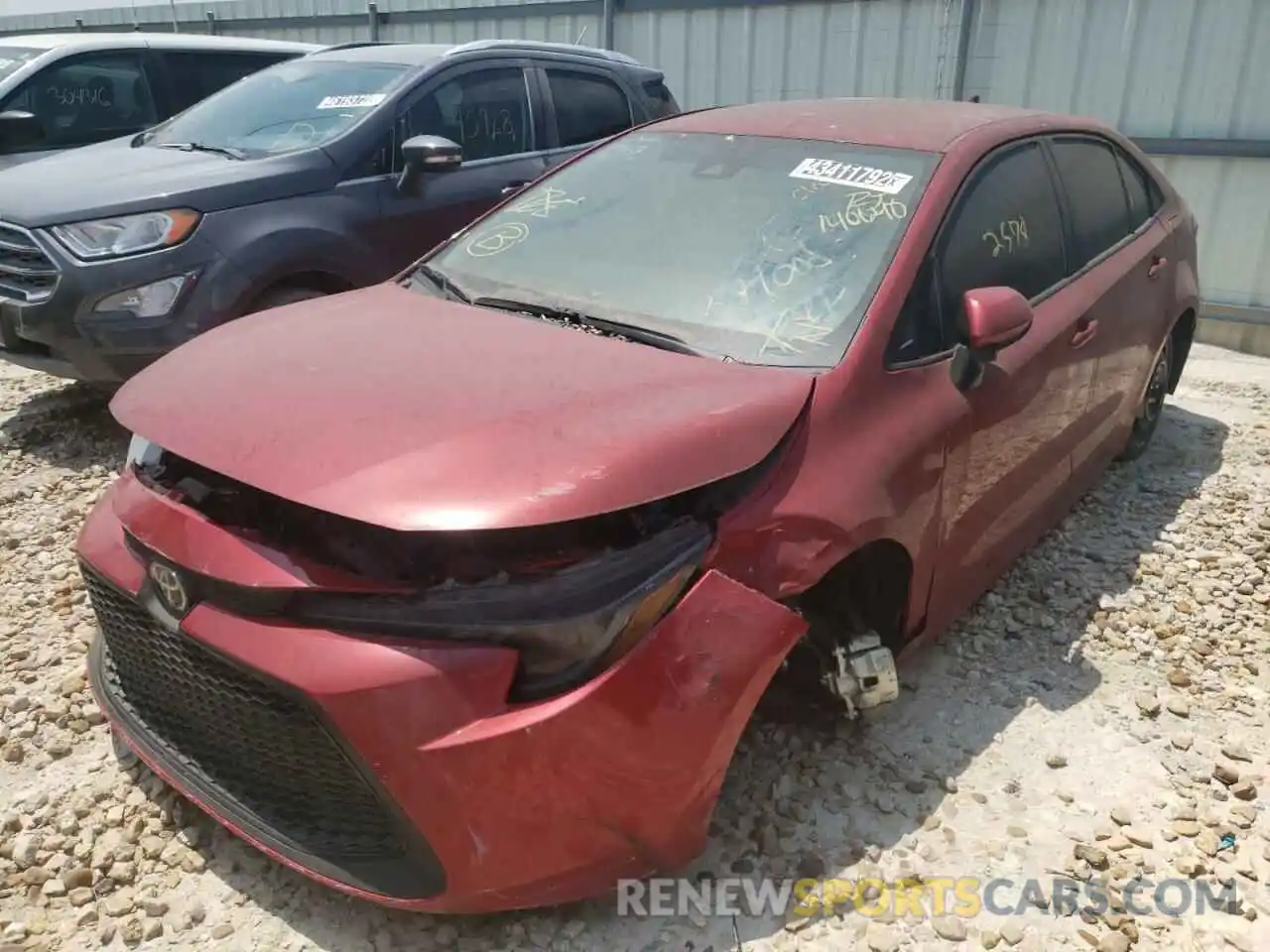 2 Photograph of a damaged car 5YFEPRAE7LP140640 TOYOTA COROLLA 2020