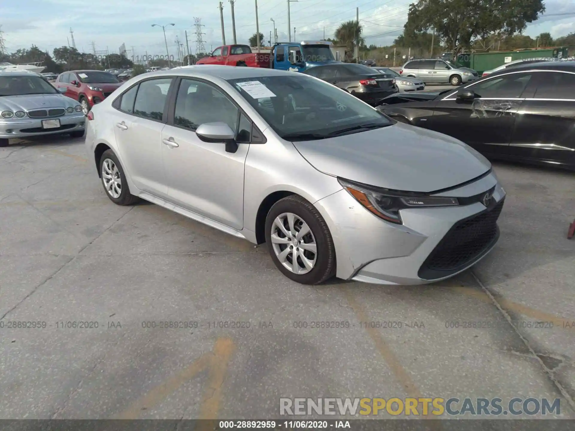 1 Photograph of a damaged car 5YFEPRAE7LP141111 TOYOTA COROLLA 2020