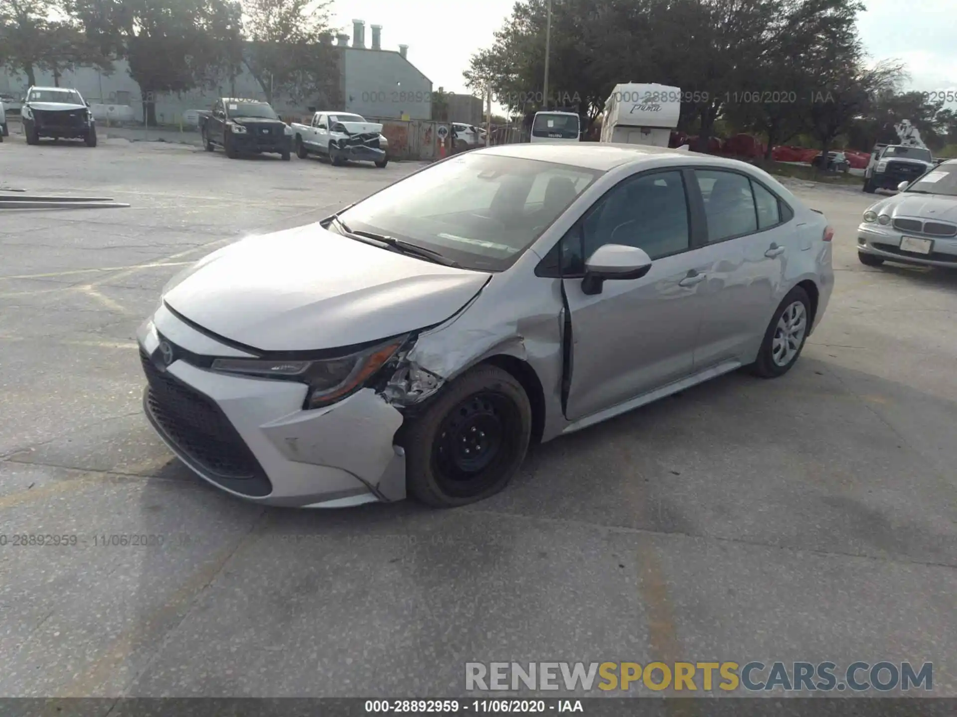 2 Photograph of a damaged car 5YFEPRAE7LP141111 TOYOTA COROLLA 2020