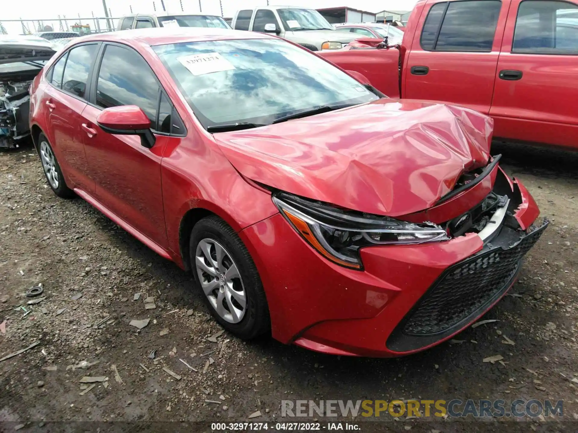 1 Photograph of a damaged car 5YFEPRAE7LP141139 TOYOTA COROLLA 2020