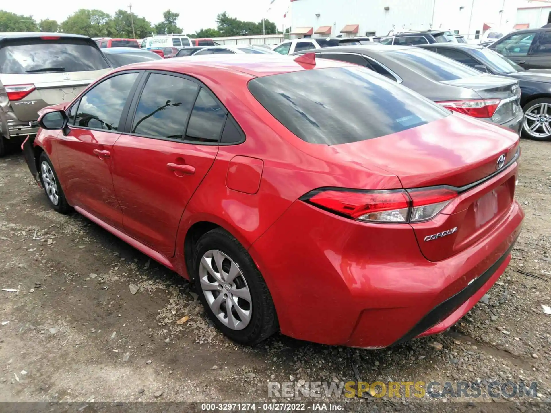 3 Photograph of a damaged car 5YFEPRAE7LP141139 TOYOTA COROLLA 2020