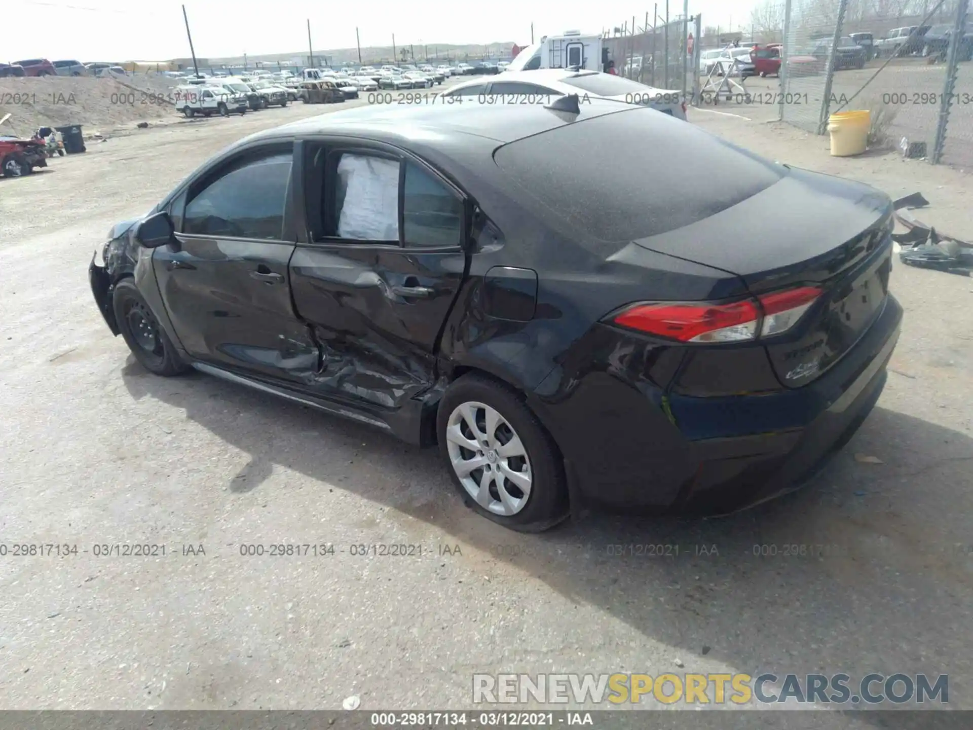 3 Photograph of a damaged car 5YFEPRAE7LP143487 TOYOTA COROLLA 2020