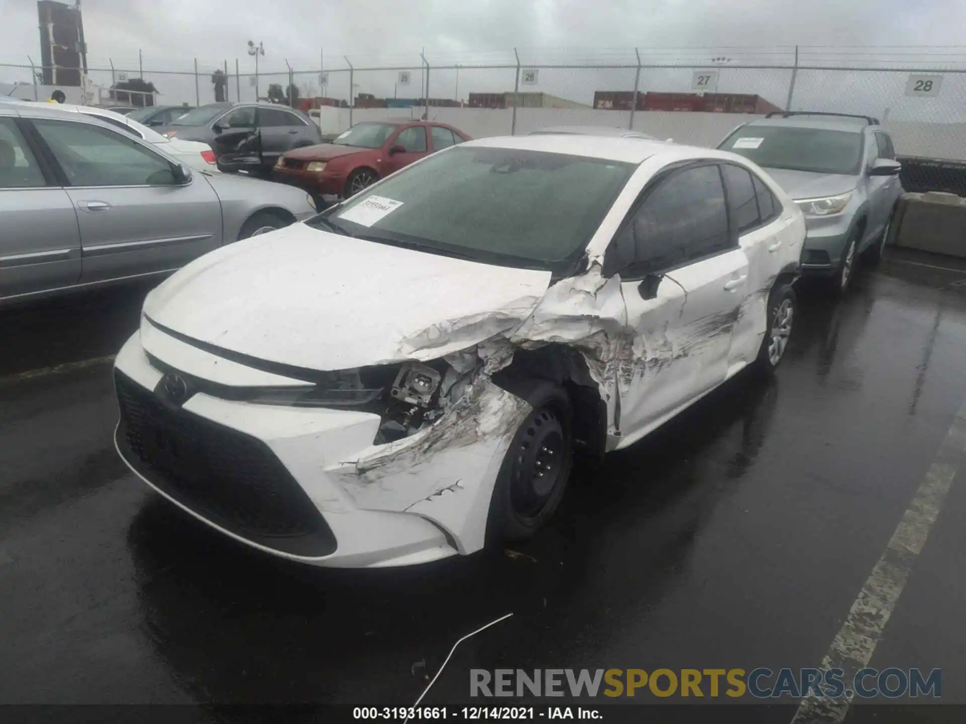 2 Photograph of a damaged car 5YFEPRAE7LP144980 TOYOTA COROLLA 2020