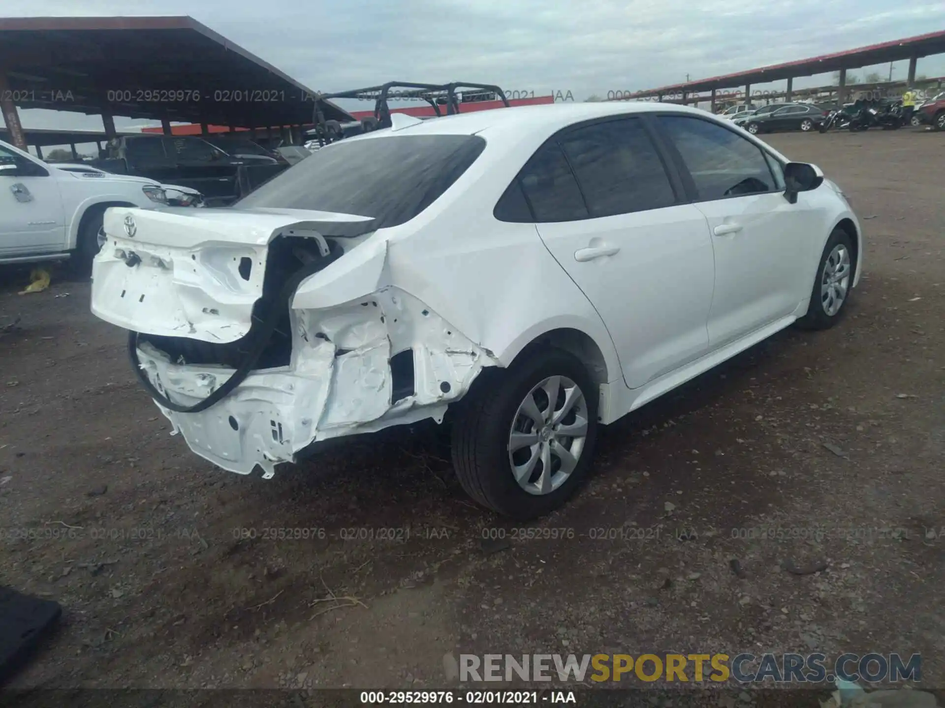 4 Фотография поврежденного автомобиля 5YFEPRAE7LP145417 TOYOTA COROLLA 2020