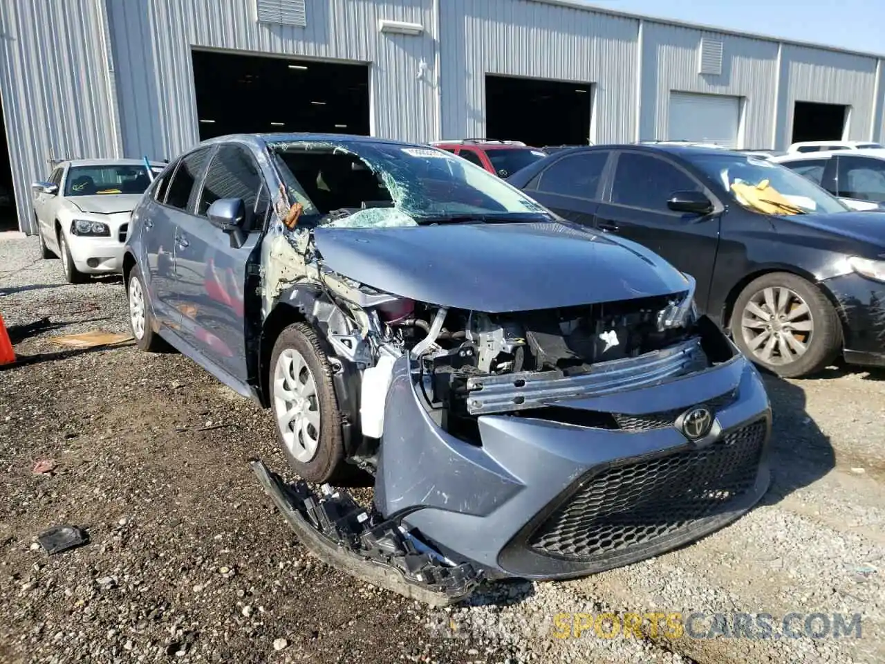 1 Photograph of a damaged car 5YFEPRAE7LP146583 TOYOTA COROLLA 2020