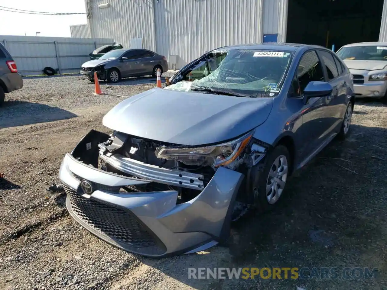 2 Photograph of a damaged car 5YFEPRAE7LP146583 TOYOTA COROLLA 2020