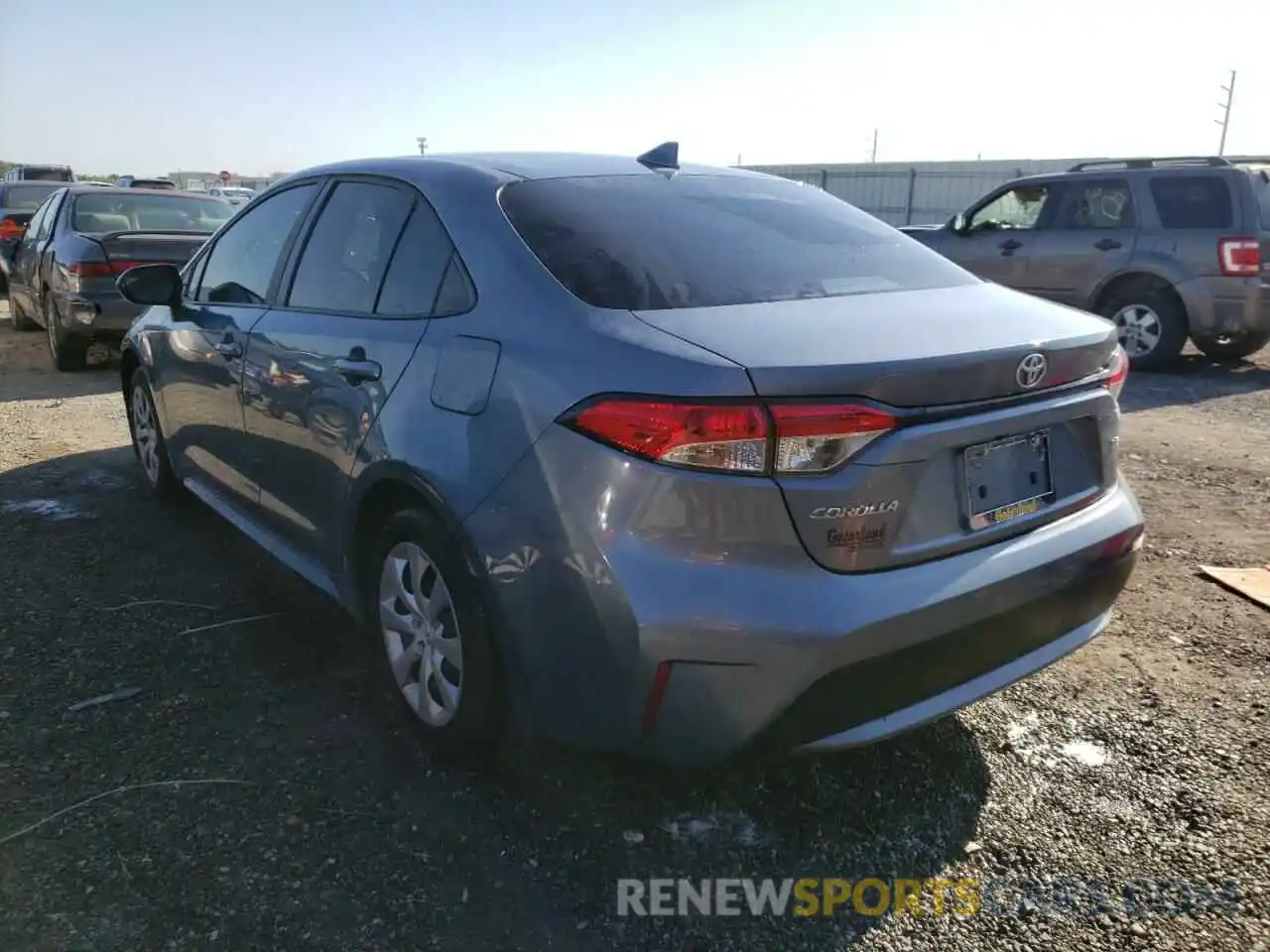 3 Photograph of a damaged car 5YFEPRAE7LP146583 TOYOTA COROLLA 2020