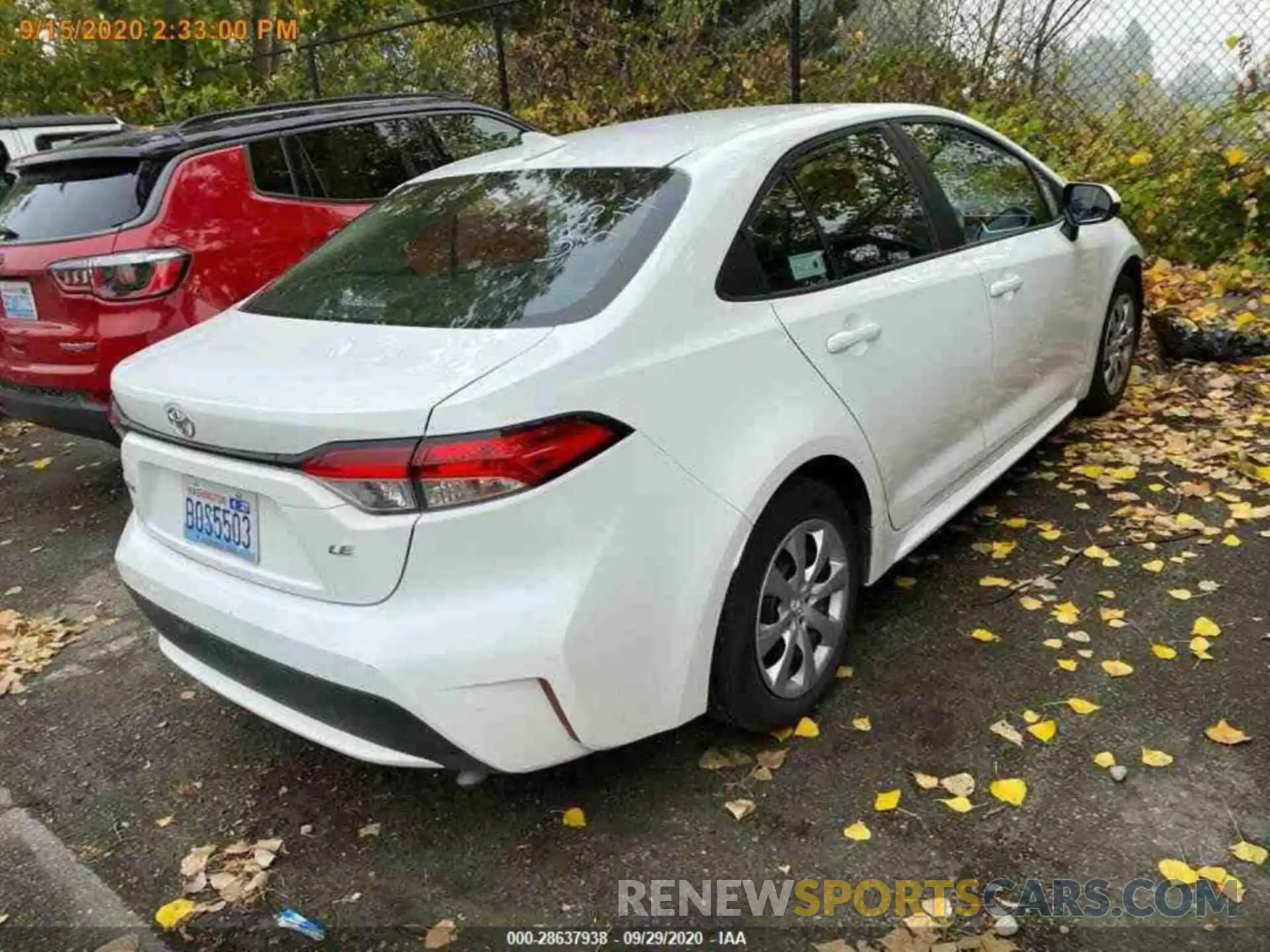 15 Photograph of a damaged car 5YFEPRAE8LP004937 TOYOTA COROLLA 2020