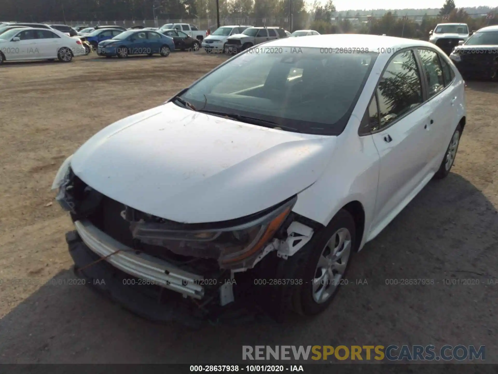 2 Photograph of a damaged car 5YFEPRAE8LP004937 TOYOTA COROLLA 2020