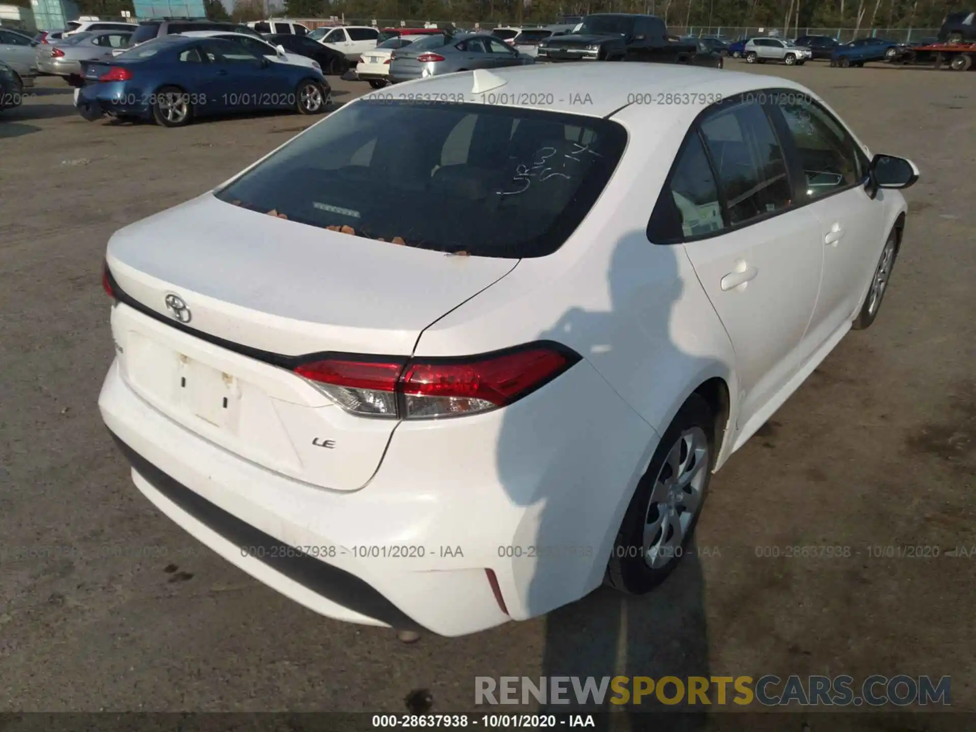 4 Photograph of a damaged car 5YFEPRAE8LP004937 TOYOTA COROLLA 2020