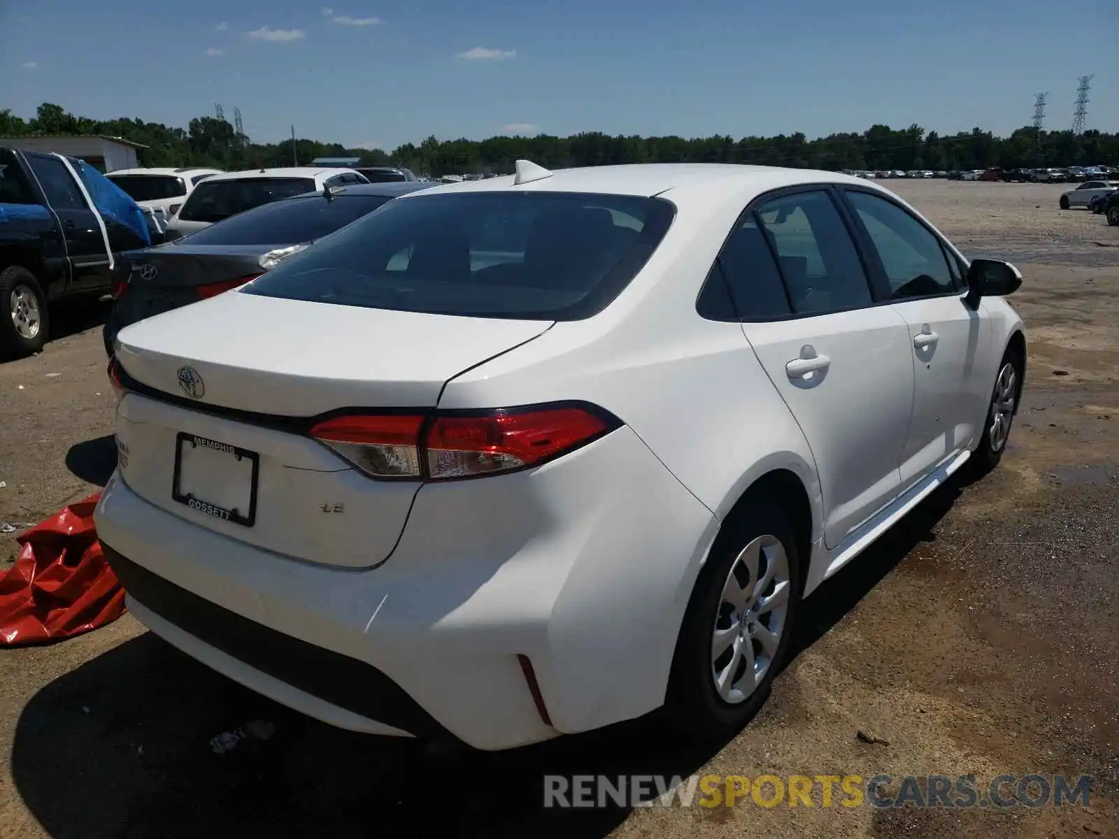 4 Photograph of a damaged car 5YFEPRAE8LP005456 TOYOTA COROLLA 2020