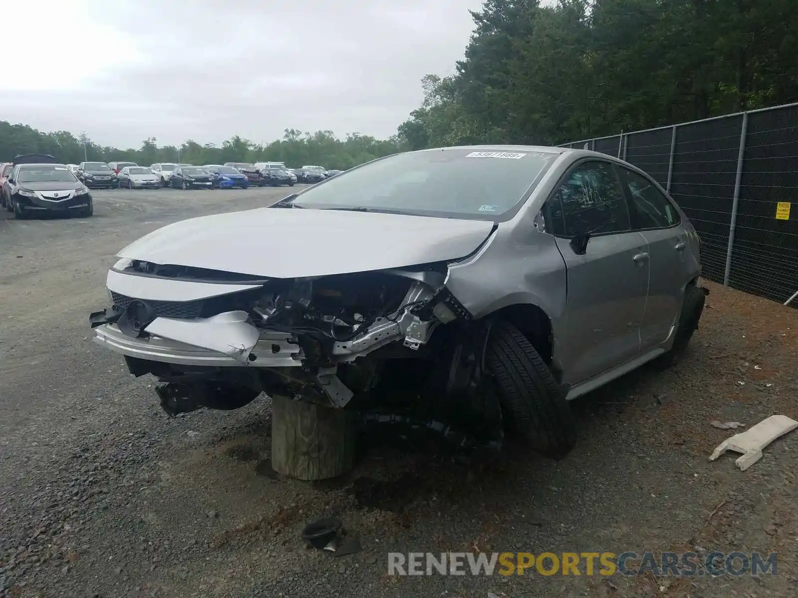 2 Photograph of a damaged car 5YFEPRAE8LP007482 TOYOTA COROLLA 2020