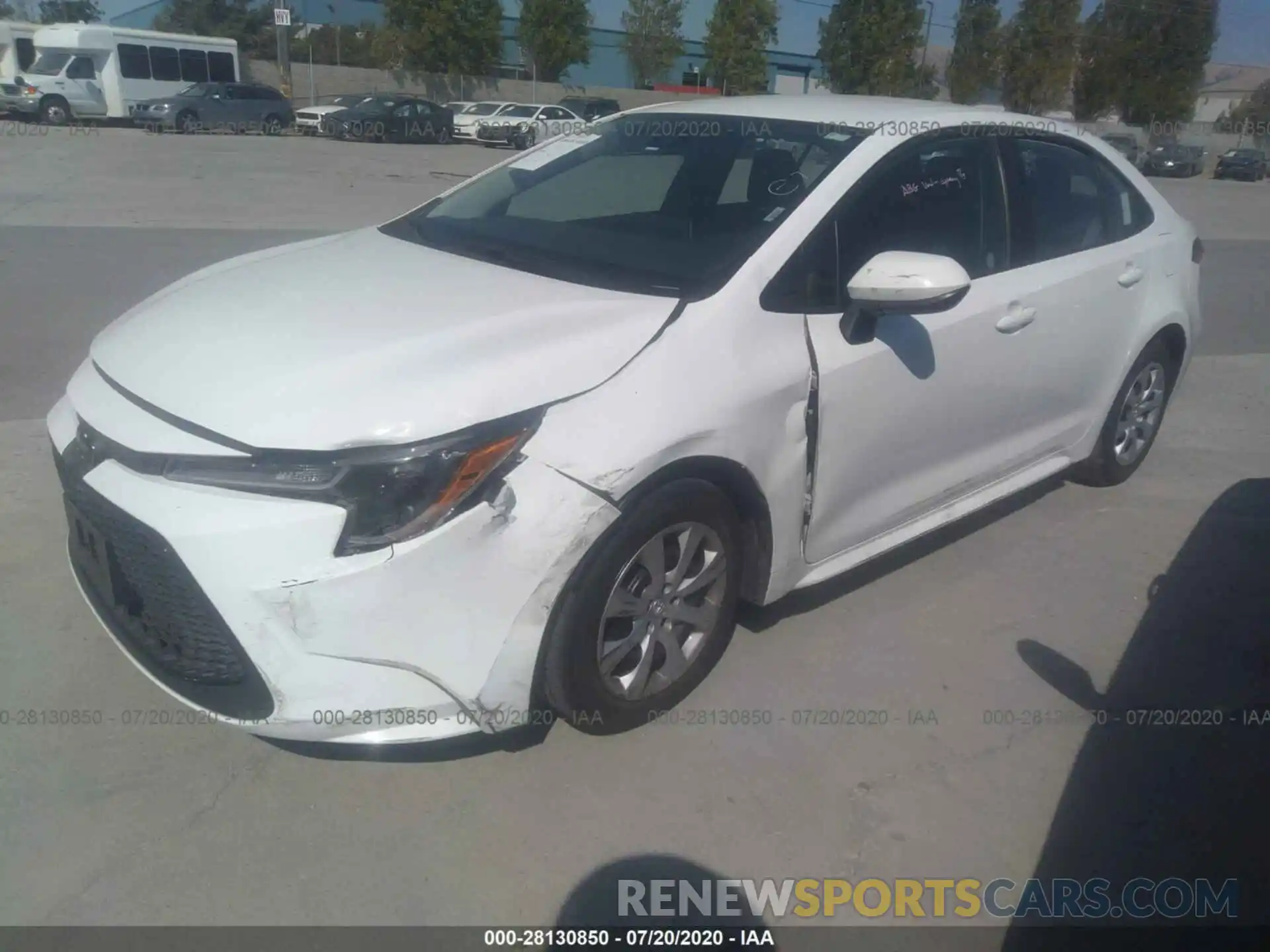 2 Photograph of a damaged car 5YFEPRAE8LP008468 TOYOTA COROLLA 2020