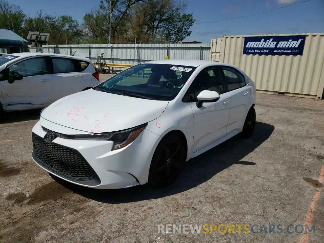 2 Photograph of a damaged car 5YFEPRAE8LP009569 TOYOTA COROLLA 2020