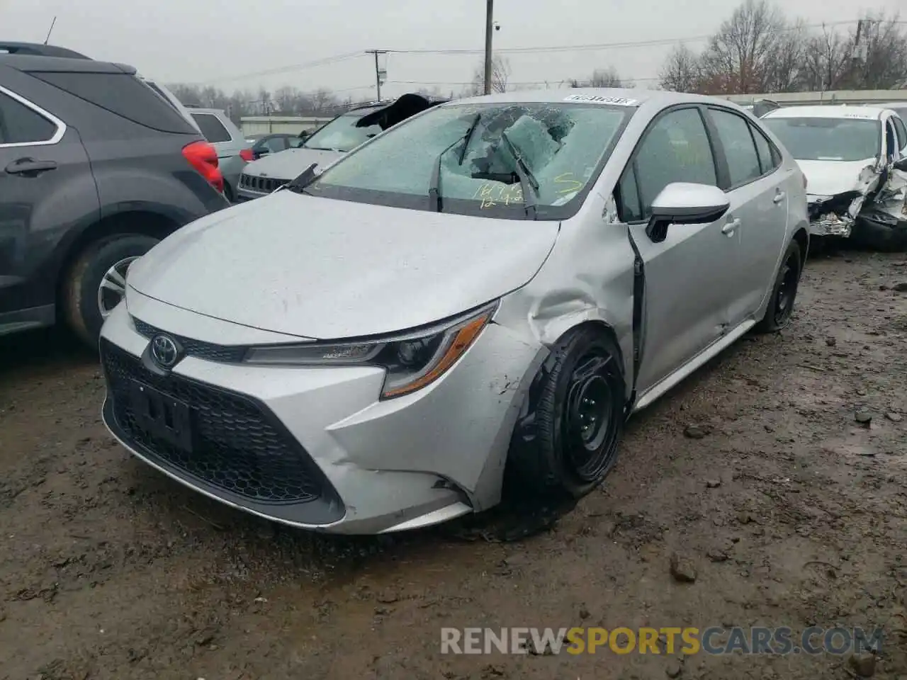 2 Photograph of a damaged car 5YFEPRAE8LP009930 TOYOTA COROLLA 2020