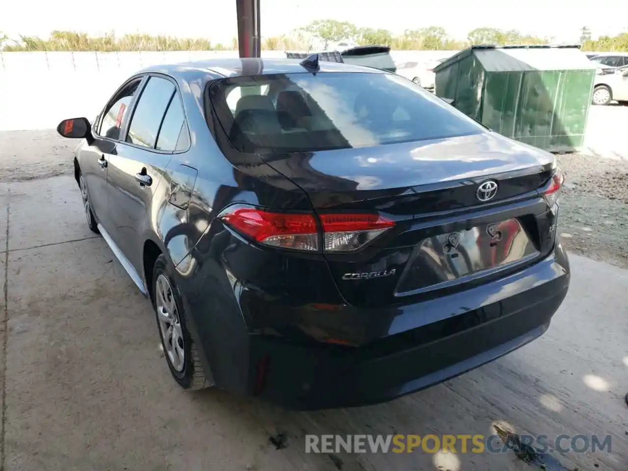 3 Photograph of a damaged car 5YFEPRAE8LP009992 TOYOTA COROLLA 2020