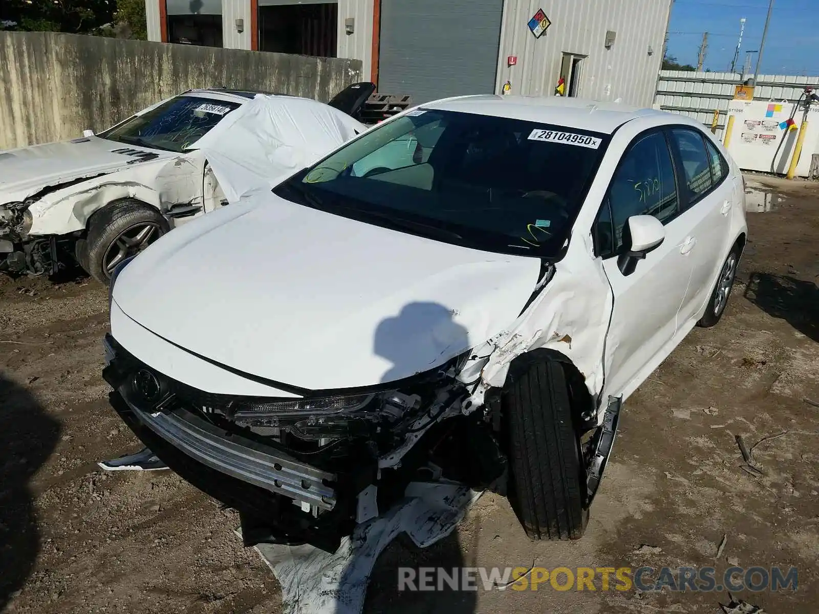 2 Photograph of a damaged car 5YFEPRAE8LP010396 TOYOTA COROLLA 2020