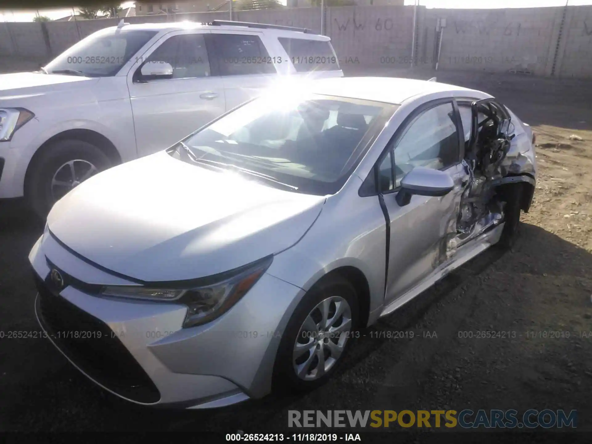 2 Photograph of a damaged car 5YFEPRAE8LP012908 TOYOTA COROLLA 2020