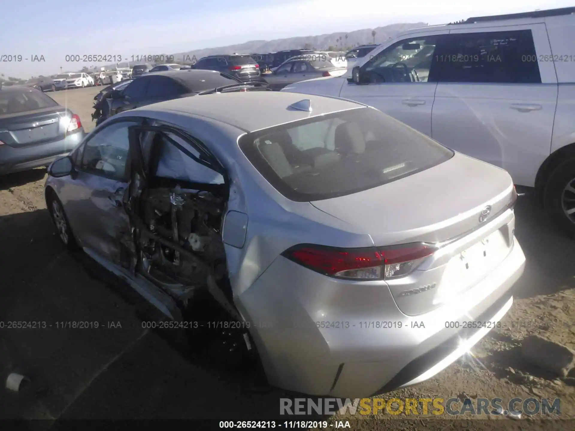 3 Photograph of a damaged car 5YFEPRAE8LP012908 TOYOTA COROLLA 2020