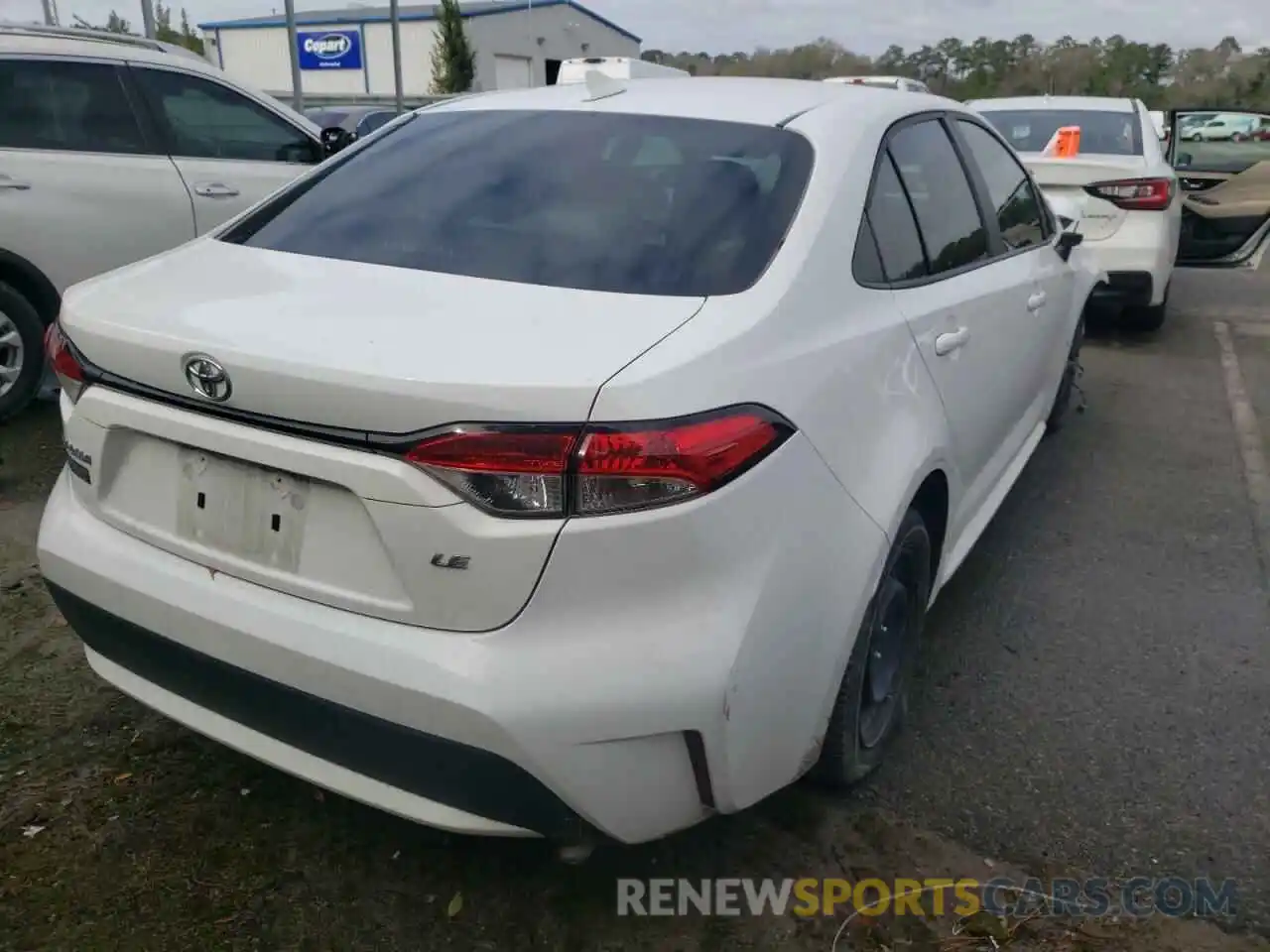 4 Photograph of a damaged car 5YFEPRAE8LP013573 TOYOTA COROLLA 2020