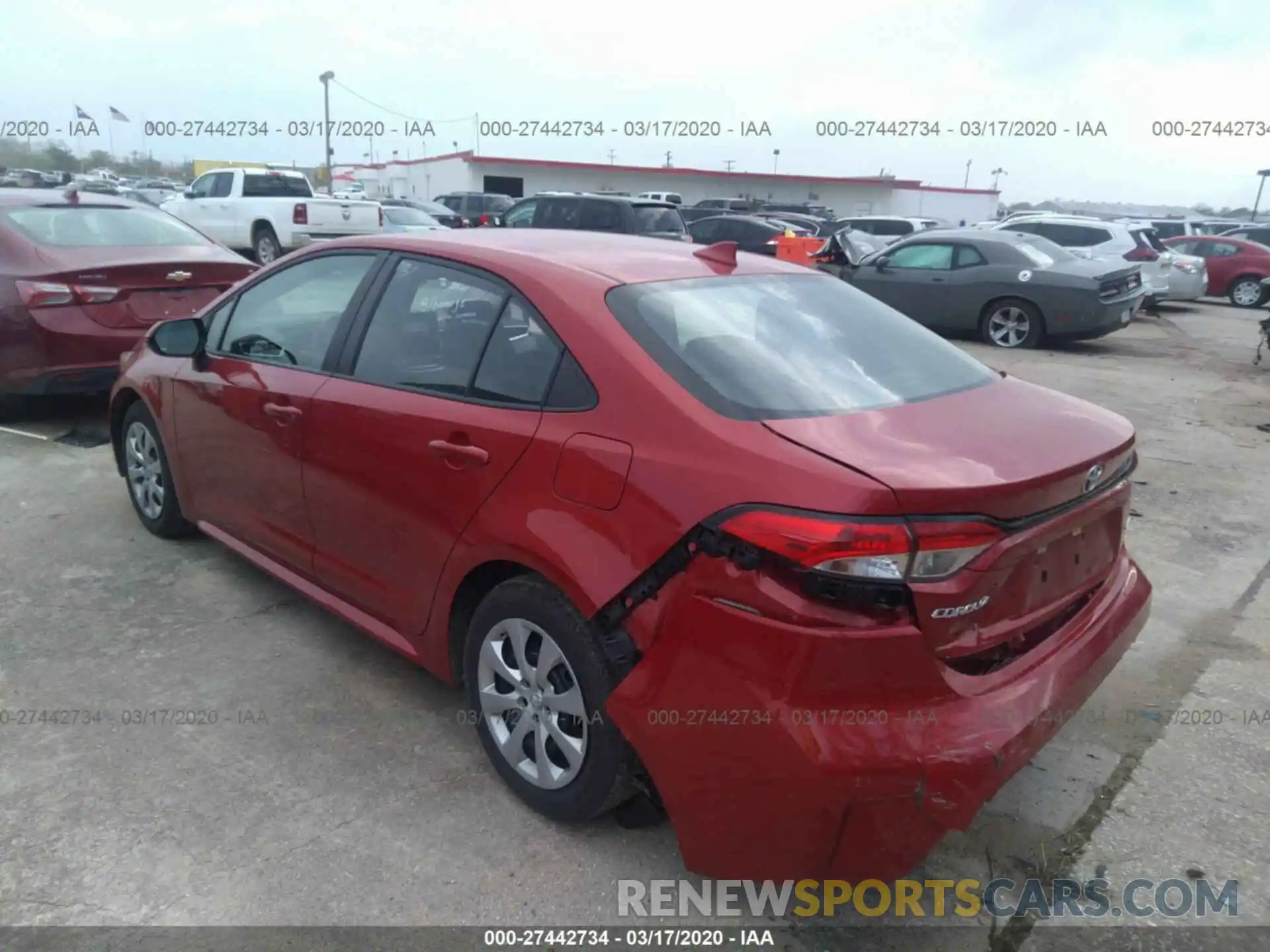 3 Photograph of a damaged car 5YFEPRAE8LP016098 TOYOTA COROLLA 2020