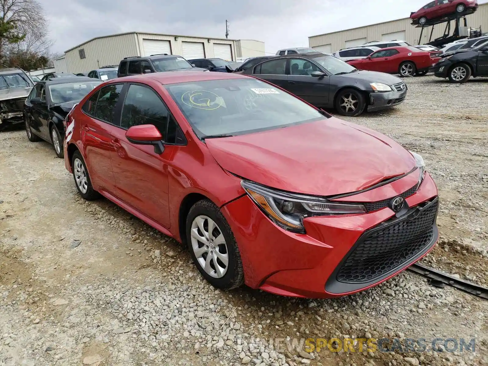 1 Photograph of a damaged car 5YFEPRAE8LP017221 TOYOTA COROLLA 2020