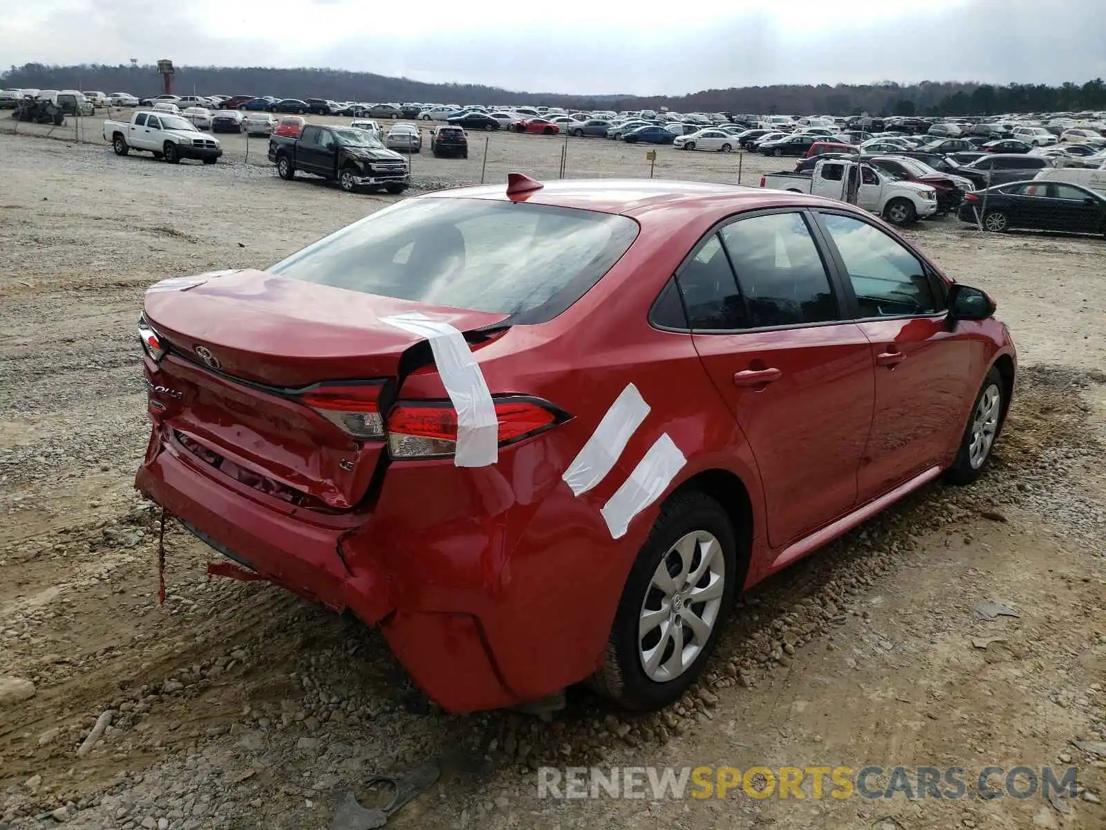 4 Photograph of a damaged car 5YFEPRAE8LP017221 TOYOTA COROLLA 2020