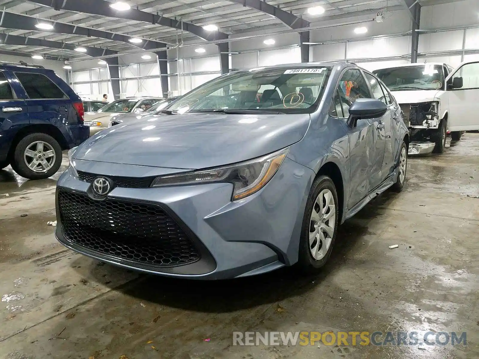 2 Photograph of a damaged car 5YFEPRAE8LP017445 TOYOTA COROLLA 2020