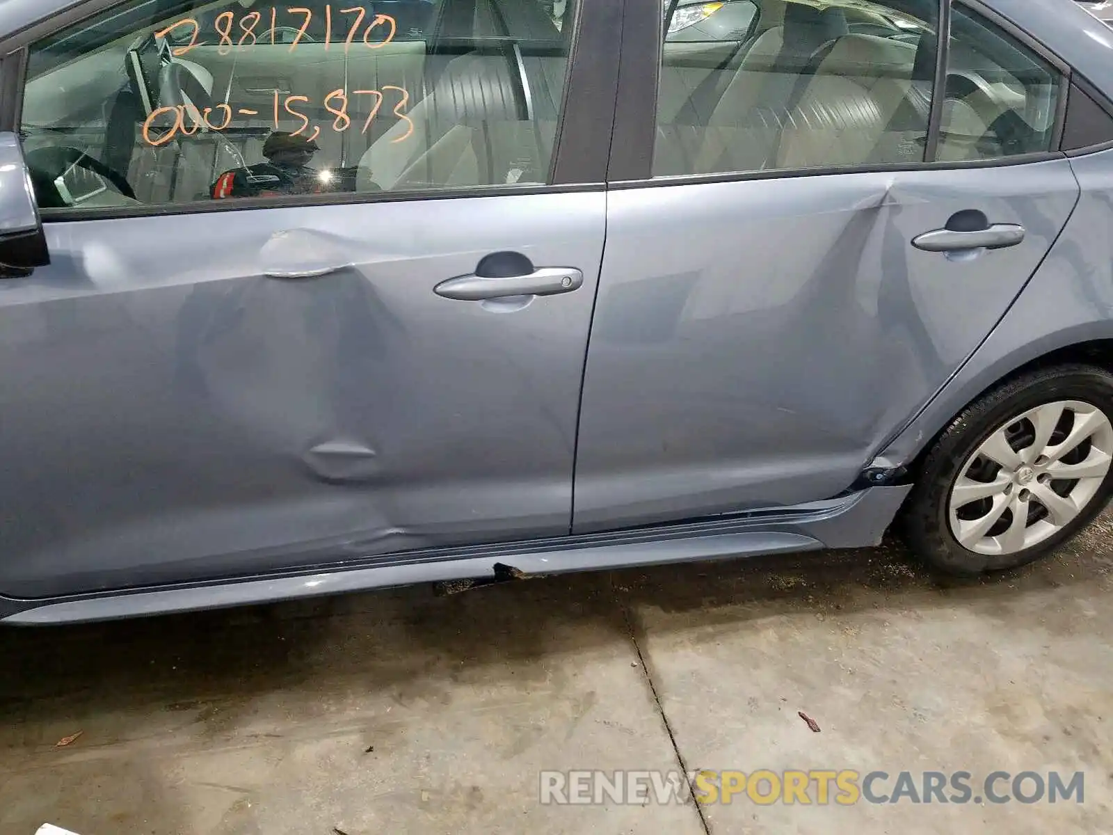 9 Photograph of a damaged car 5YFEPRAE8LP017445 TOYOTA COROLLA 2020