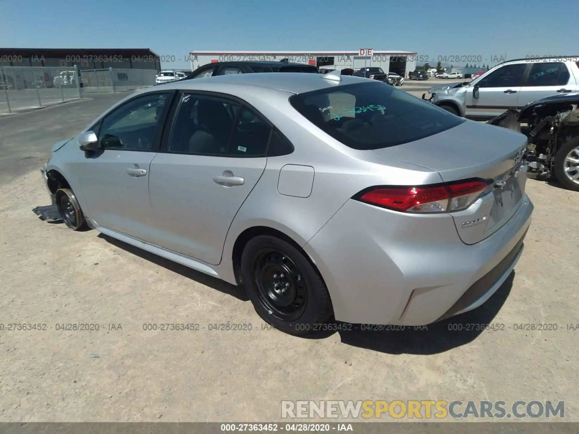 3 Photograph of a damaged car 5YFEPRAE8LP018207 TOYOTA COROLLA 2020