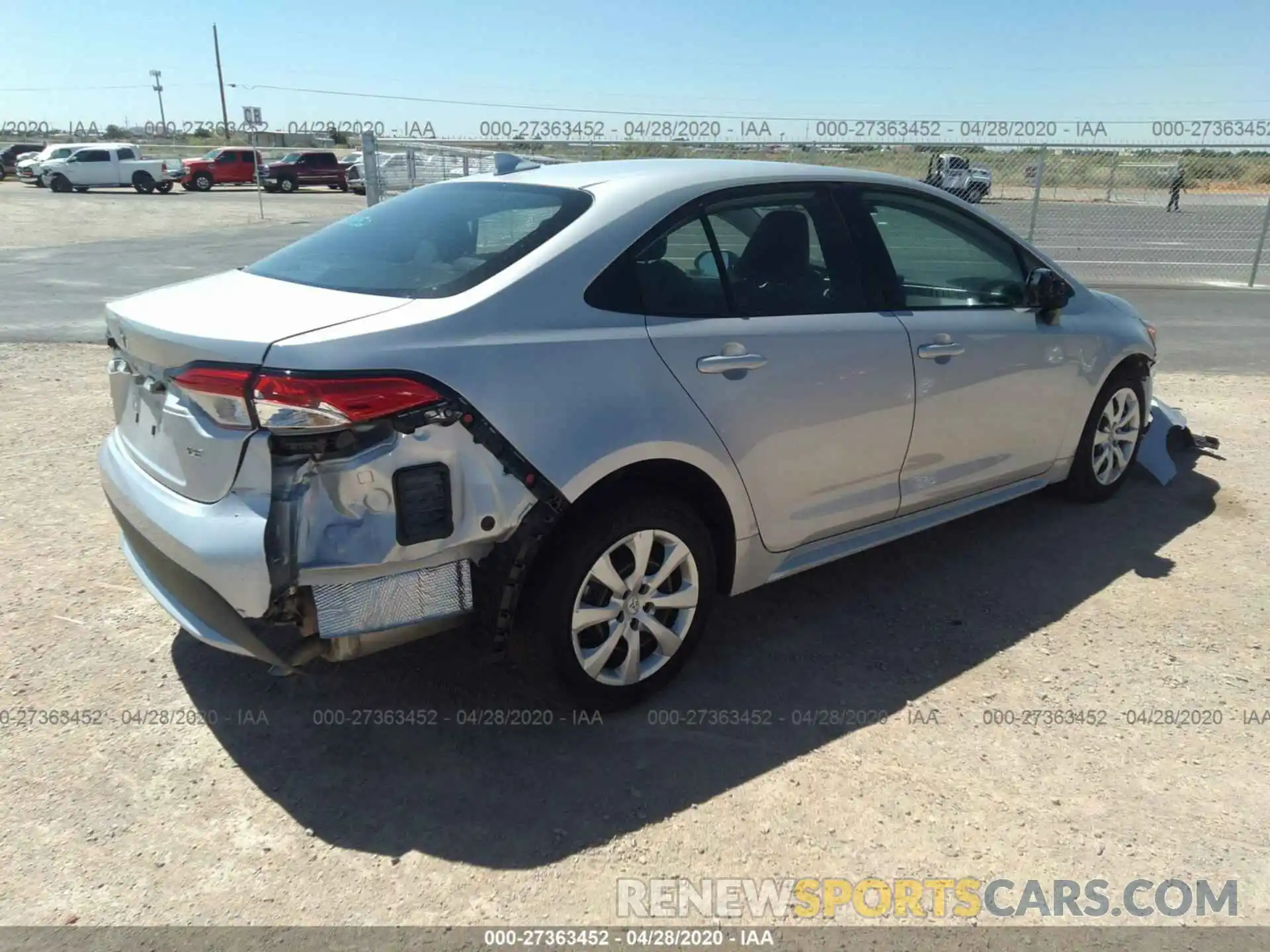 4 Photograph of a damaged car 5YFEPRAE8LP018207 TOYOTA COROLLA 2020