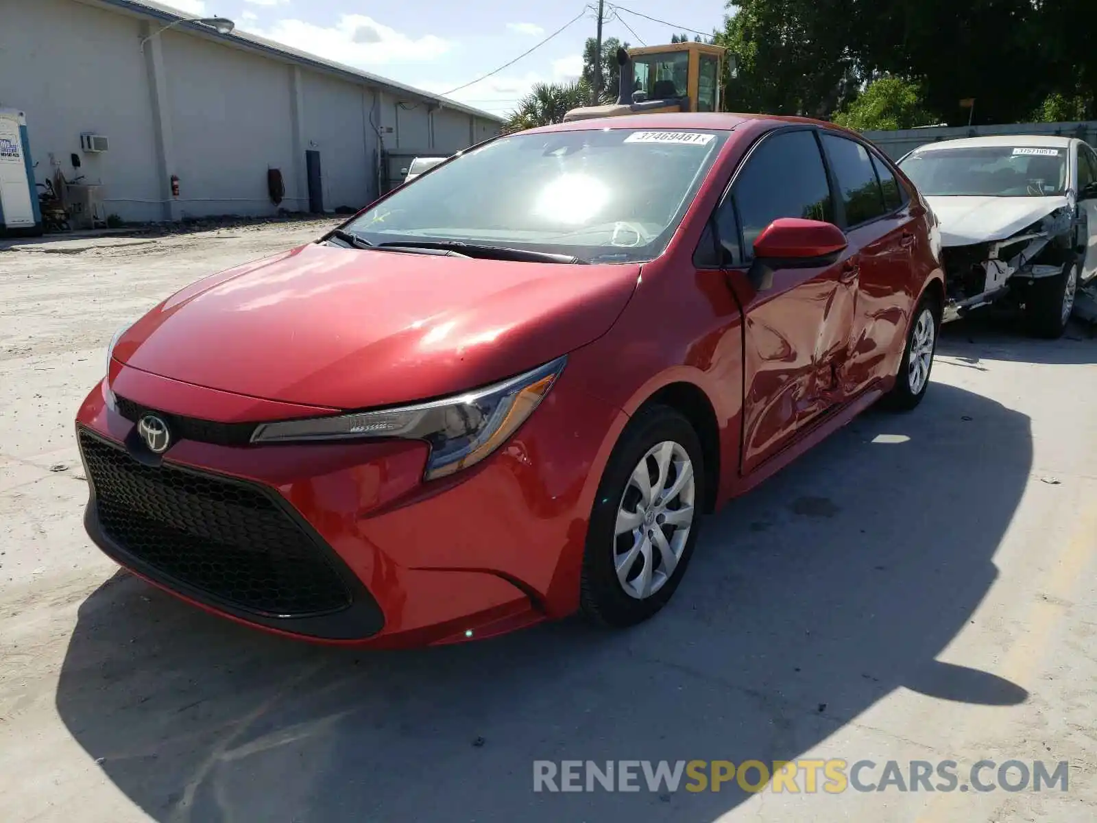 2 Photograph of a damaged car 5YFEPRAE8LP018501 TOYOTA COROLLA 2020