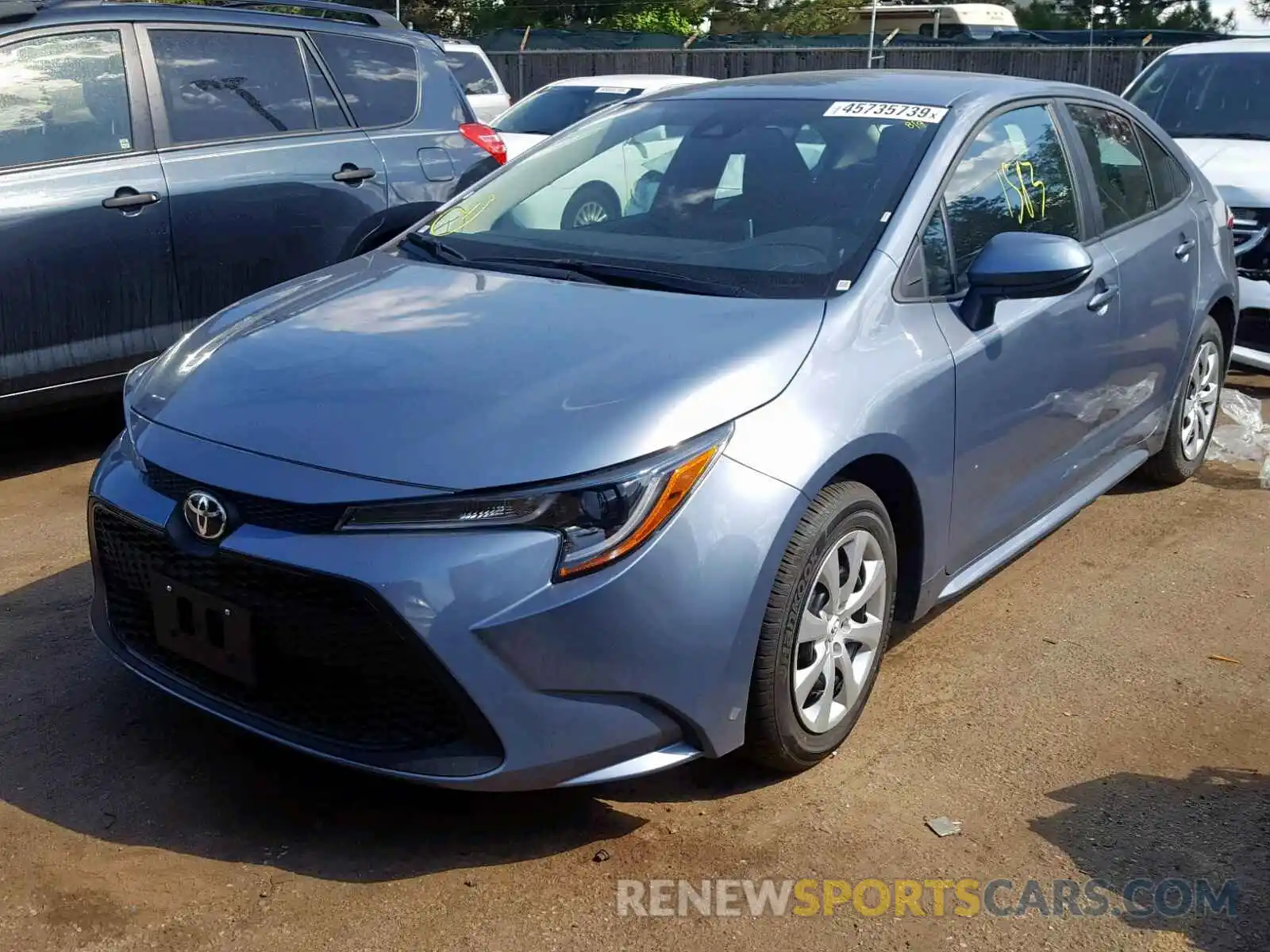 2 Photograph of a damaged car 5YFEPRAE8LP019616 TOYOTA COROLLA 2020