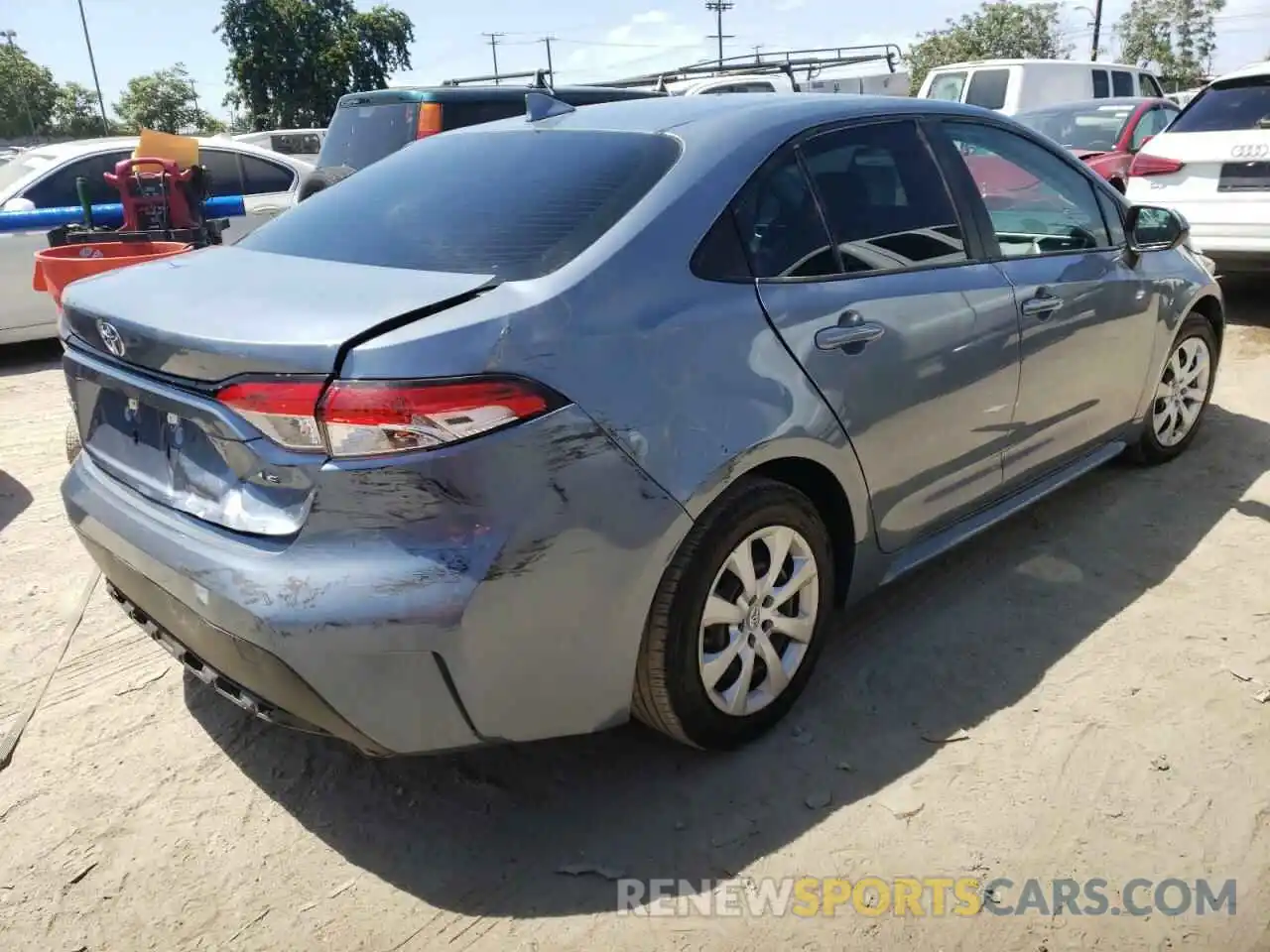 4 Photograph of a damaged car 5YFEPRAE8LP019745 TOYOTA COROLLA 2020