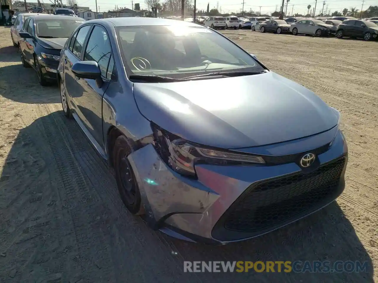 1 Photograph of a damaged car 5YFEPRAE8LP020295 TOYOTA COROLLA 2020