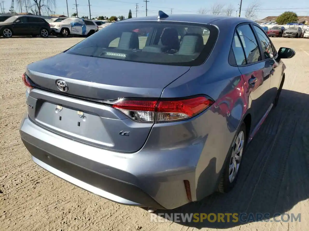 4 Photograph of a damaged car 5YFEPRAE8LP020295 TOYOTA COROLLA 2020