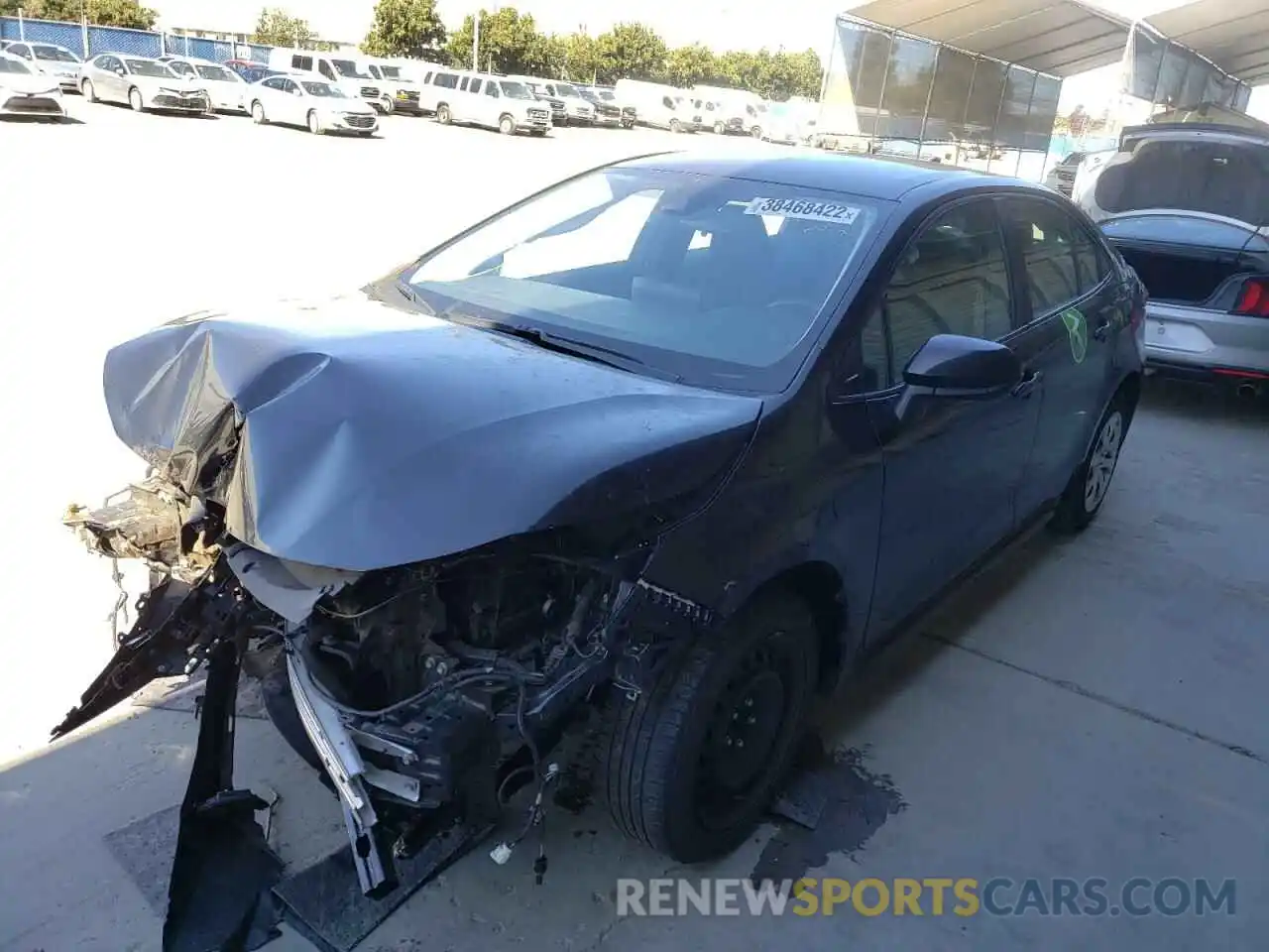 2 Photograph of a damaged car 5YFEPRAE8LP020474 TOYOTA COROLLA 2020