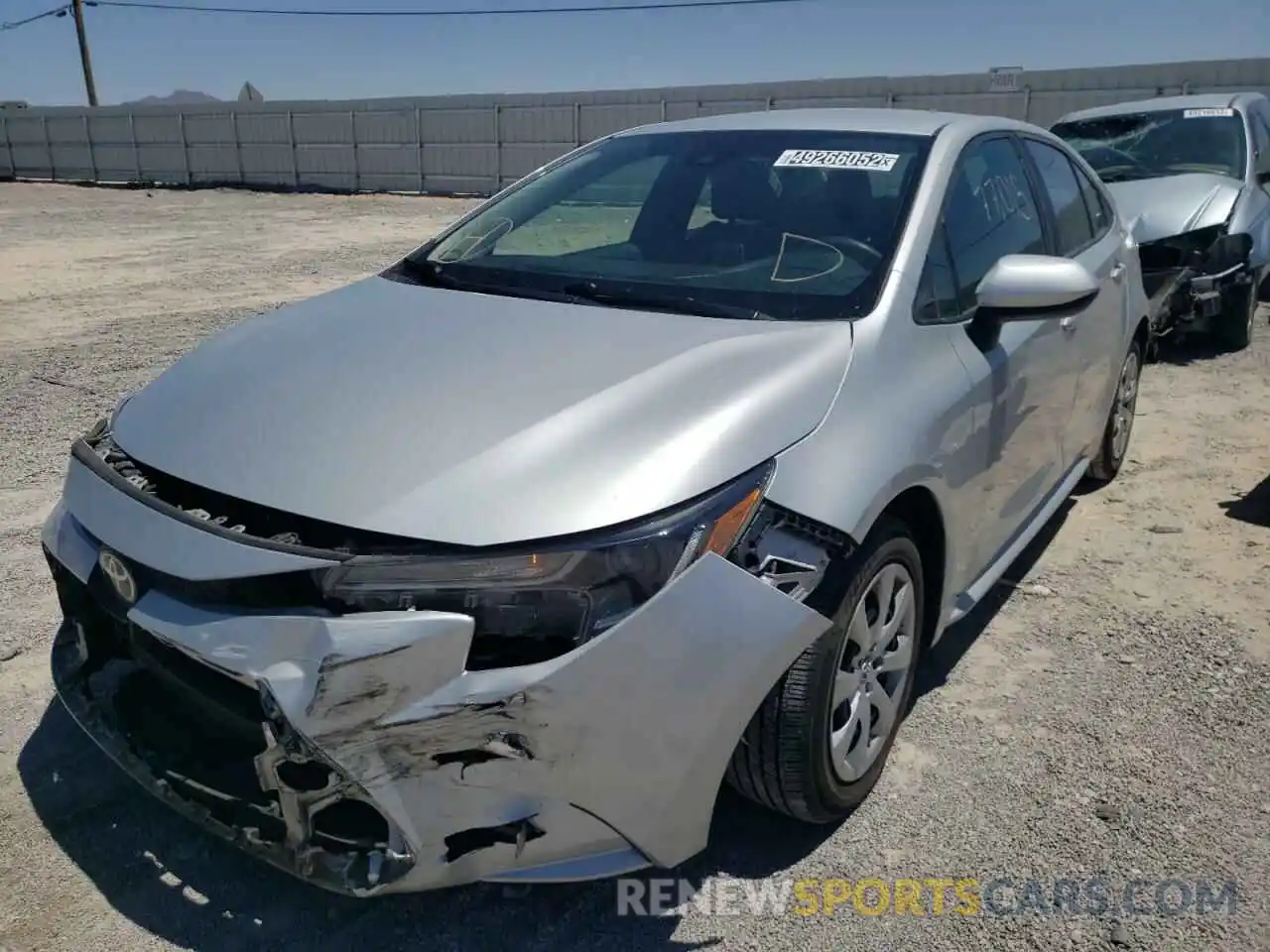 2 Photograph of a damaged car 5YFEPRAE8LP021088 TOYOTA COROLLA 2020