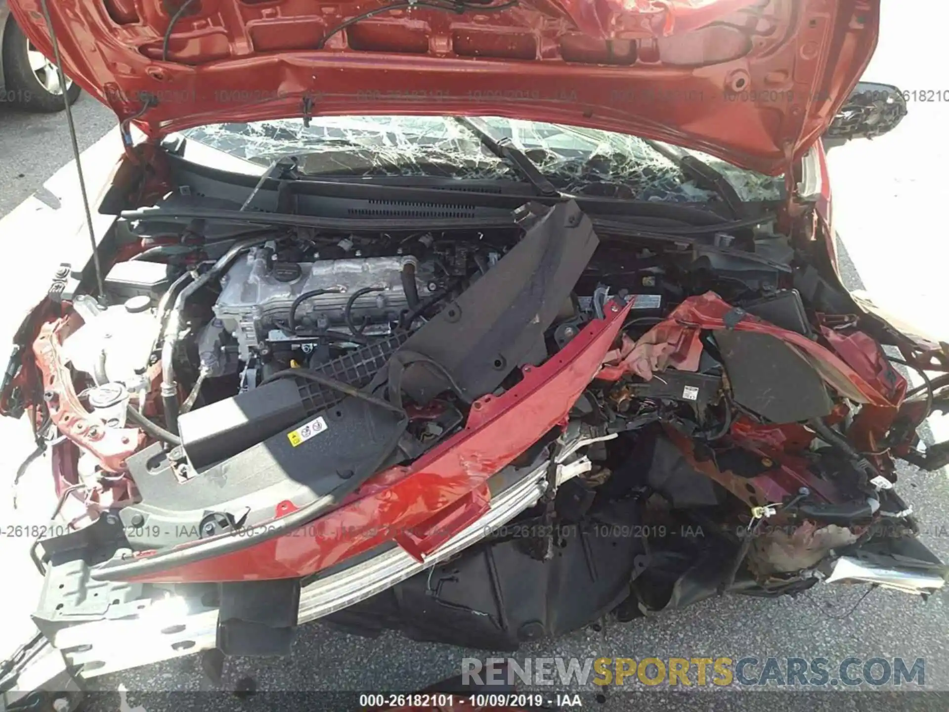 10 Photograph of a damaged car 5YFEPRAE8LP021107 TOYOTA COROLLA 2020