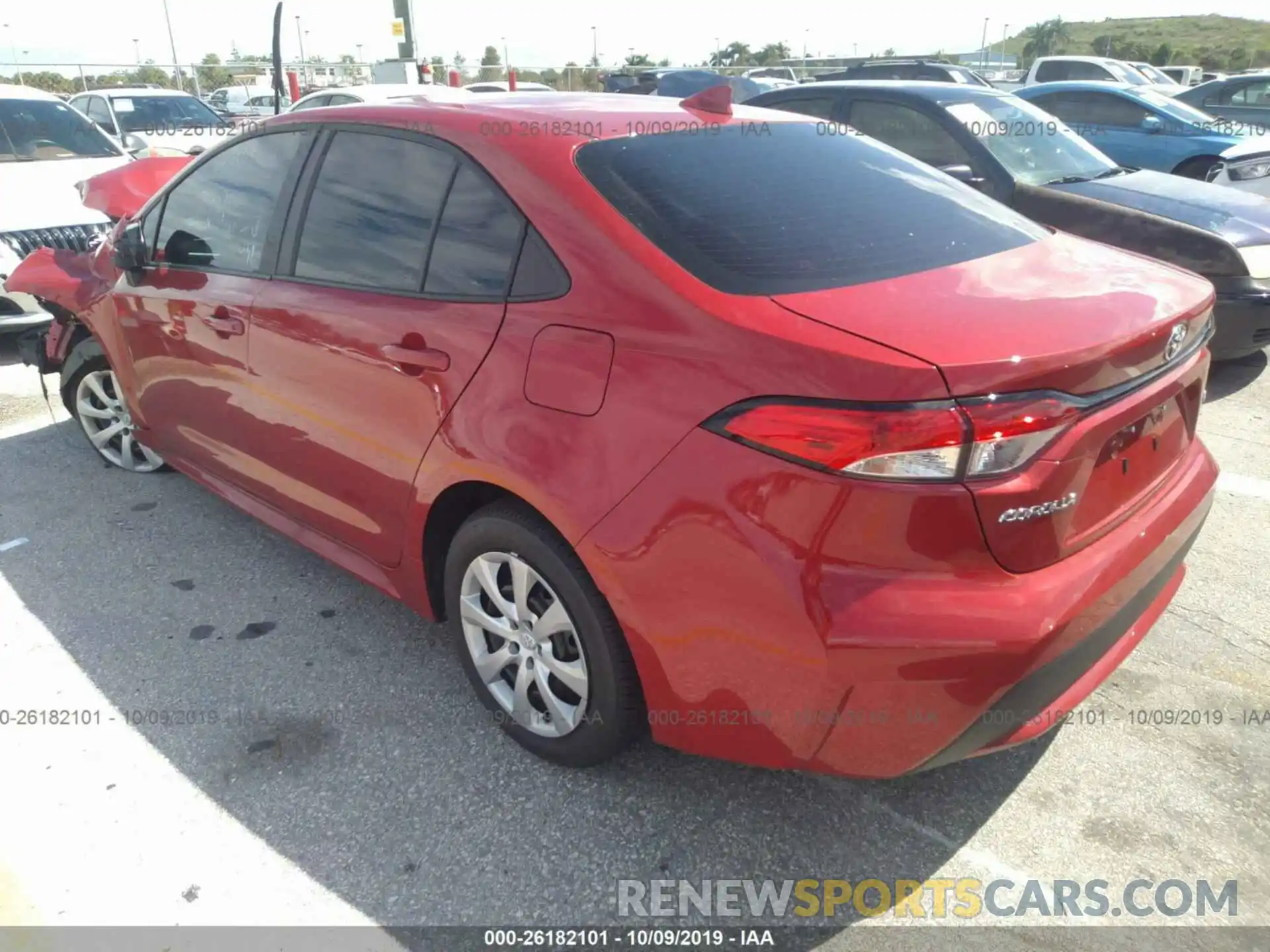 3 Photograph of a damaged car 5YFEPRAE8LP021107 TOYOTA COROLLA 2020