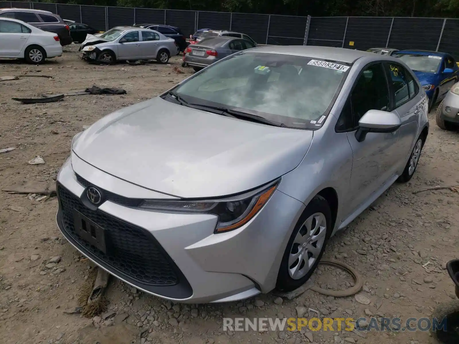 2 Photograph of a damaged car 5YFEPRAE8LP021155 TOYOTA COROLLA 2020